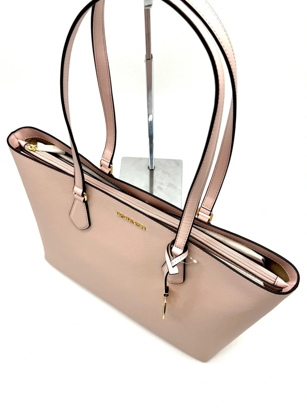 Michael Kors Bag Large Sheila Mf Tote Bag - Powder Blush